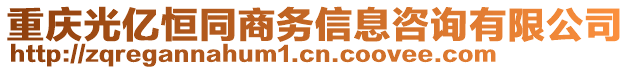 重慶光億恒同商務(wù)信息咨詢有限公司