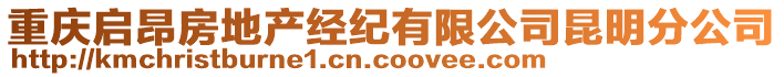 重慶啟昂房地產(chǎn)經(jīng)紀(jì)有限公司昆明分公司