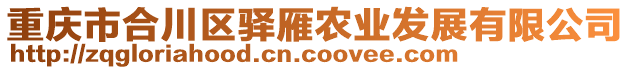 重慶市合川區(qū)驛雁農(nóng)業(yè)發(fā)展有限公司