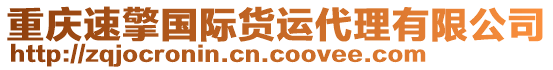 重慶速擎國際貨運代理有限公司