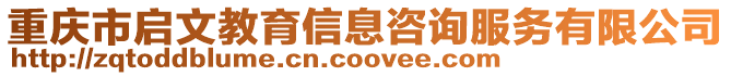 重慶市啟文教育信息咨詢服務(wù)有限公司