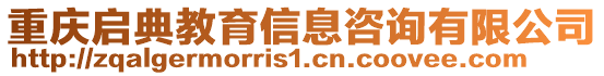 重慶啟典教育信息咨詢有限公司