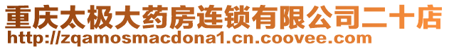 重慶太極大藥房連鎖有限公司二十店