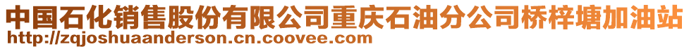 中国石化销售股份有限公司重庆石油分公司桥梓塘加油站