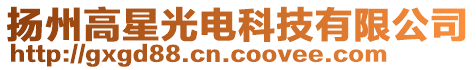 揚州高星光電科技有限公司