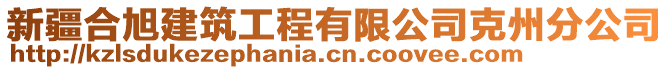 新疆合旭建筑工程有限公司克州分公司