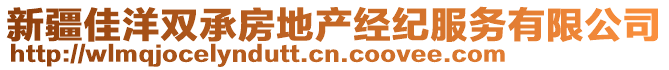 新疆佳洋雙承房地產(chǎn)經(jīng)紀(jì)服務(wù)有限公司