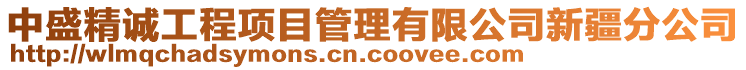 中盛精誠(chéng)工程項(xiàng)目管理有限公司新疆分公司