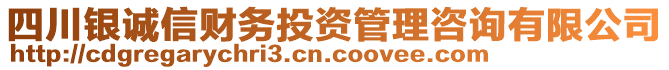 四川銀誠(chéng)信財(cái)務(wù)投資管理咨詢有限公司