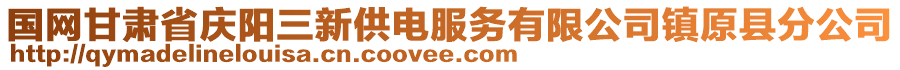 國(guó)網(wǎng)甘肅省慶陽(yáng)三新供電服務(wù)有限公司鎮(zhèn)原縣分公司