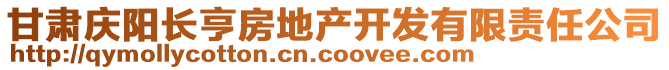 甘肅慶陽長亨房地產(chǎn)開發(fā)有限責(zé)任公司