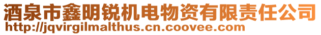 酒泉市鑫明銳機(jī)電物資有限責(zé)任公司