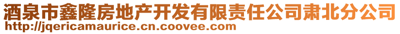 酒泉市鑫隆房地產(chǎn)開發(fā)有限責任公司肅北分公司