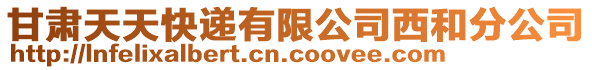 甘肅天天快遞有限公司西和分公司