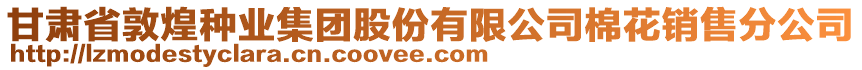 甘肅省敦煌種業(yè)集團(tuán)股份有限公司棉花銷售分公司