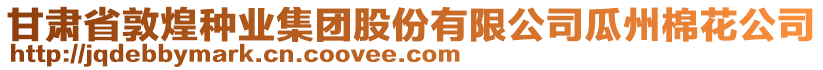 甘肅省敦煌種業(yè)集團(tuán)股份有限公司瓜州棉花公司