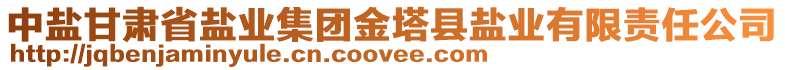 中鹽甘肅省鹽業(yè)集團(tuán)金塔縣鹽業(yè)有限責(zé)任公司