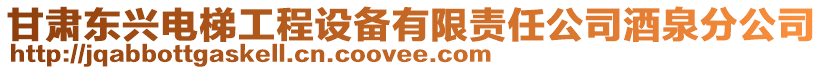 甘肅東興電梯工程設備有限責任公司酒泉分公司