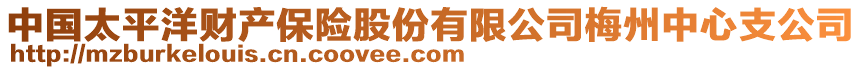 中國(guó)太平洋財(cái)產(chǎn)保險(xiǎn)股份有限公司梅州中心支公司