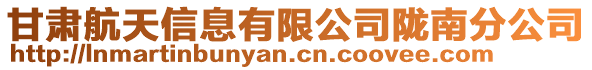 甘肅航天信息有限公司隴南分公司