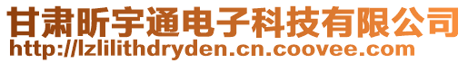 甘肅昕宇通電子科技有限公司