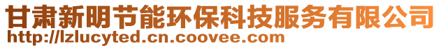 甘肅新明節(jié)能環(huán)?？萍挤?wù)有限公司