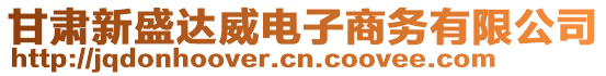 甘肅新盛達威電子商務有限公司