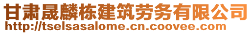 甘肅晟麟棟建筑勞務(wù)有限公司