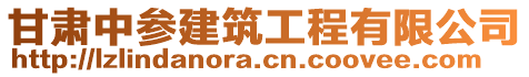 甘肅中參建筑工程有限公司