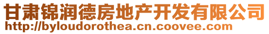 甘肅錦潤(rùn)德房地產(chǎn)開(kāi)發(fā)有限公司