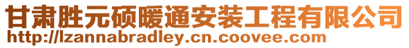 甘肅勝元碩暖通安裝工程有限公司