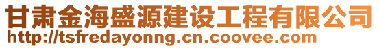 甘肅金海盛源建設(shè)工程有限公司