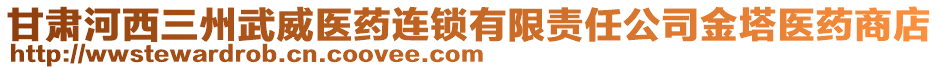 甘肅河西三州武威醫(yī)藥連鎖有限責(zé)任公司金塔醫(yī)藥商店