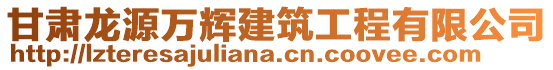 甘肅龍源萬輝建筑工程有限公司