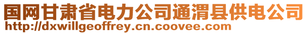 國(guó)網(wǎng)甘肅省電力公司通渭縣供電公司