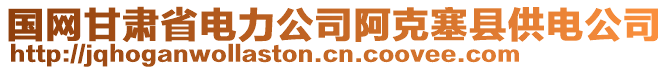國(guó)網(wǎng)甘肅省電力公司阿克塞縣供電公司