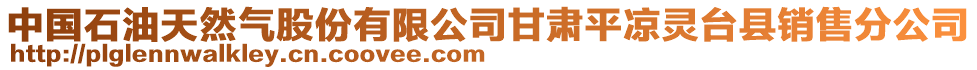 中國石油天然氣股份有限公司甘肅平?jīng)鲮`臺縣銷售分公司