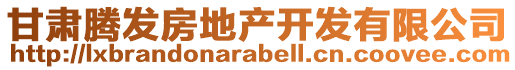 甘肅騰發(fā)房地產(chǎn)開(kāi)發(fā)有限公司