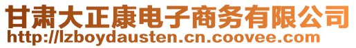 甘肅大正康電子商務(wù)有限公司