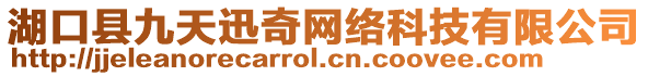 湖口縣九天迅奇網(wǎng)絡(luò)科技有限公司