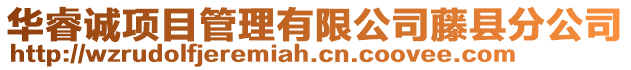 華睿誠項目管理有限公司藤縣分公司