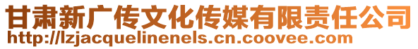 甘肅新廣傳文化傳媒有限責(zé)任公司