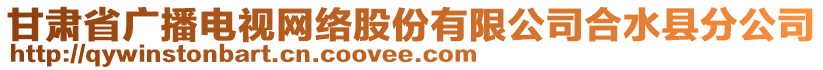 甘肅省廣播電視網(wǎng)絡(luò)股份有限公司合水縣分公司