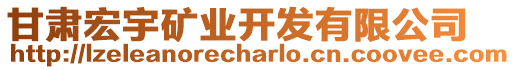 甘肅宏宇礦業(yè)開發(fā)有限公司