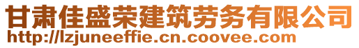 甘肅佳盛榮建筑勞務(wù)有限公司