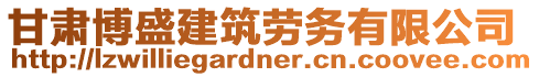 甘肅博盛建筑勞務(wù)有限公司