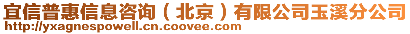 宜信普惠信息咨詢（北京）有限公司玉溪分公司