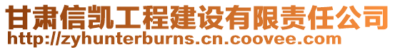 甘肅信凱工程建設有限責任公司