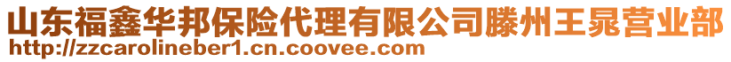 山東福鑫華邦保險代理有限公司滕州王晁營業(yè)部