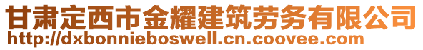 甘肅定西市金耀建筑勞務(wù)有限公司